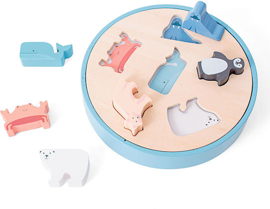 BS Toys Jucărie de Sortare a Formelor din Lemn pentru 18++ Luni