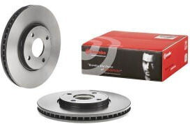 Front Brake Disc Right Left Brembo Ford Ecosport 1.0 1.5 1.5d 10.12 Diameter 278mm Thickness 25mm 4 Ventilated Holes Internal