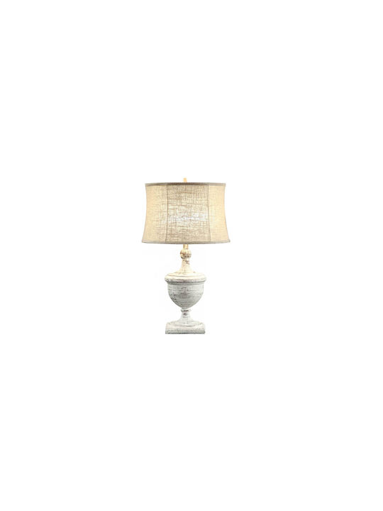 Kunststoff Tischlampe LED mit Bronze Schirm und Basis