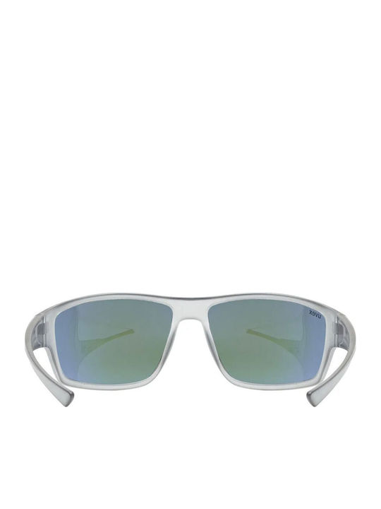 Uvex Sportstyle 230 Unisex Sunglasses with Gray Plastic Frame and Blue Mirror Lens S5320695116