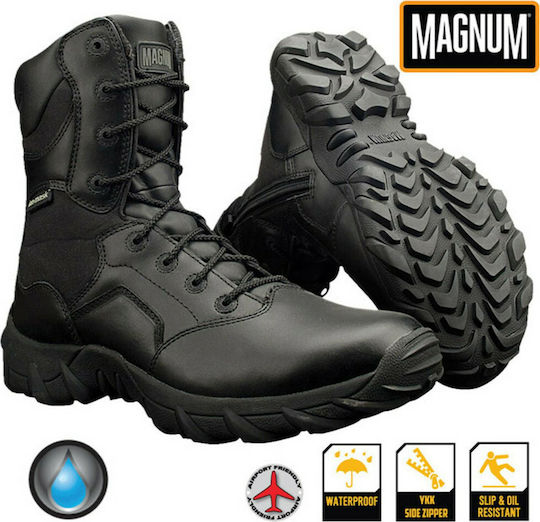 Magnum Στρατιωτικά Αρβύλα Cobra 8.0 Δερμάτινα Μαύρα 92800410086