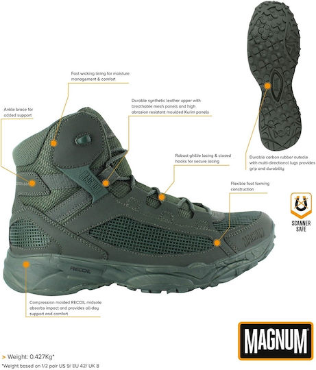 Magnum Στρατιωτικά Αρβύλα Opus Assault από Mesh Χακί 1860046