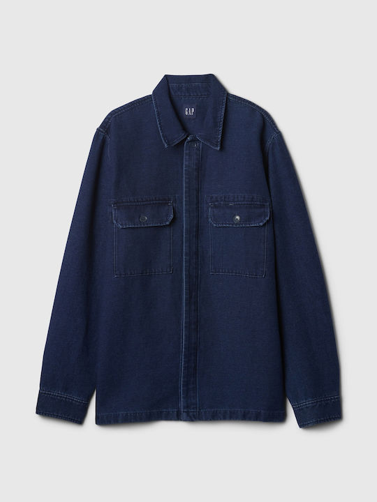 Μακρυμάνικo Τζιν Overshirt Dark Indigo