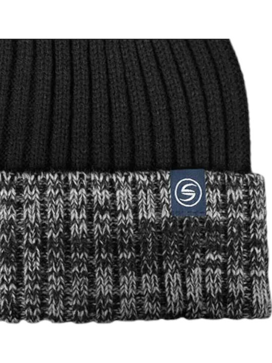 Beanie Beanie Knitted in Black color