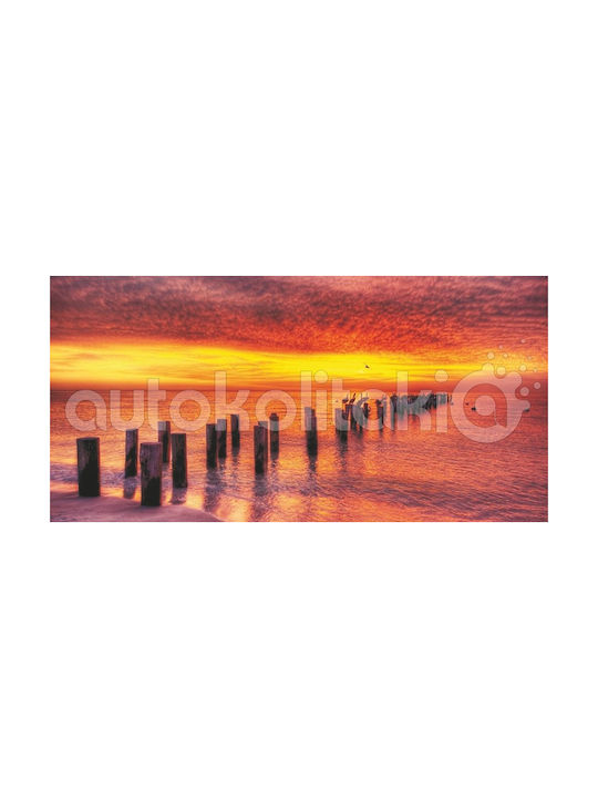 Πίνακας Καμβά Δειλινό Δίπλα Στη Θάλασσα 120cm X 60cm