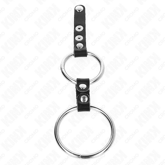 Kink Ring Schwanz Leder Schwarz
