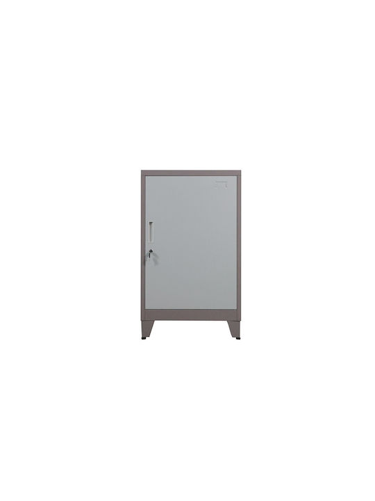 Single Door Wardrobe Metallic 60x40x100cm