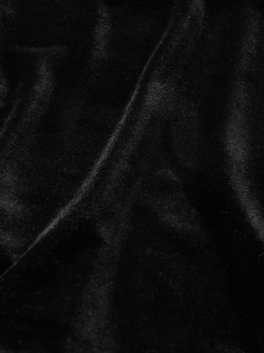 Kinderkleid Langärmelig Samt Black