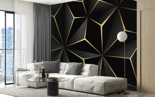3D Modern Wall Mural Wallpaper Living Room Wallcovering Gold 240x360
