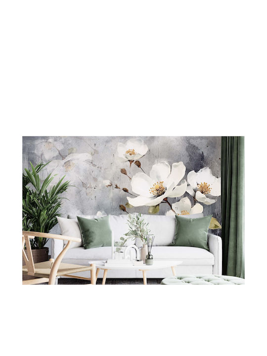 Blumen Wandbild Wohnzimmer Weiße Tapete 148x220 Magnolienblüten