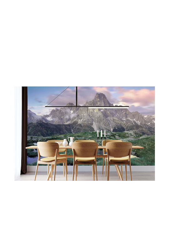 Fototapet Grafic Peisaj Montan Dolomiți pentru Living 240x360