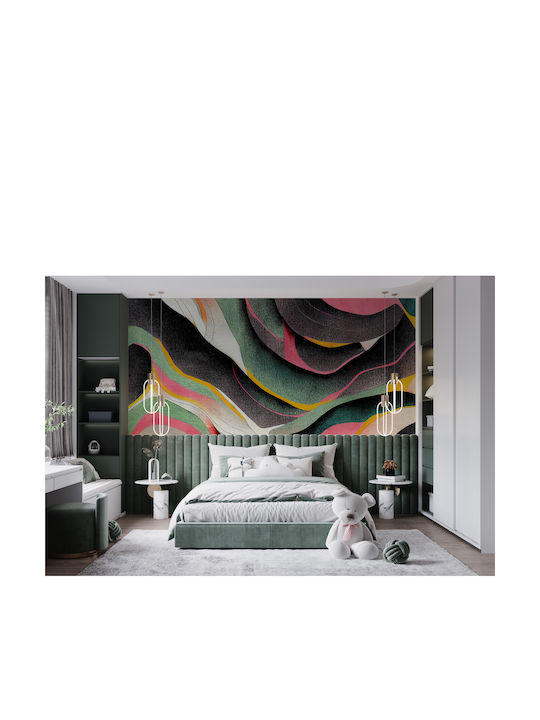 Decorațiune de Perete Murală pentru Living, Nisip Multicolor, 148x220