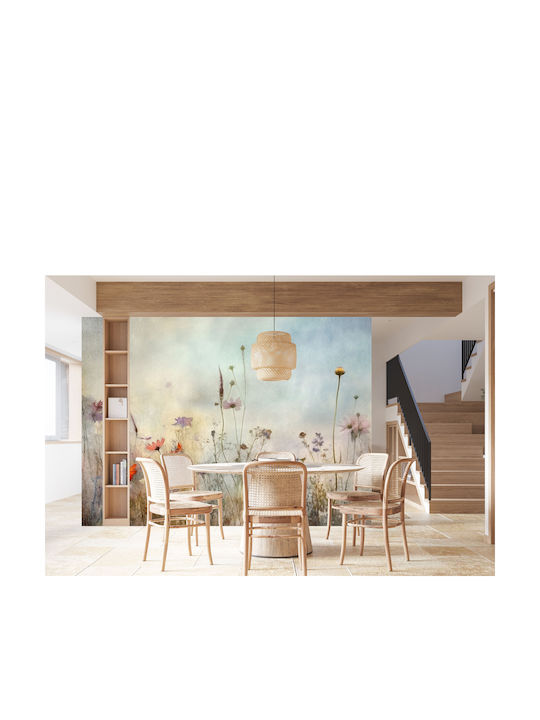 Pastell Wandbild Wohnzimmer Wanddekoration Blumenwiese 260x390