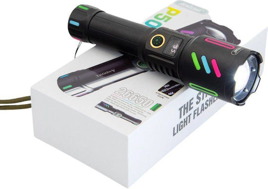 Andowl Φακός LED IP43 με Μέγιστη Φωτεινότητα 1000lm