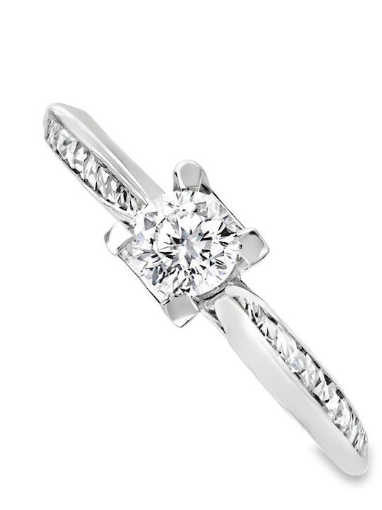 Xryseio Einzelstein aus Weißgold 14K