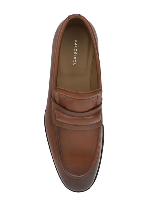 Gregory Men's Leather Loafers Tabac Brown