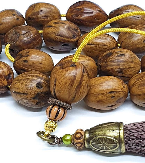 Roloi Komboloi Nutmeg Worry Beads Brown 33cm