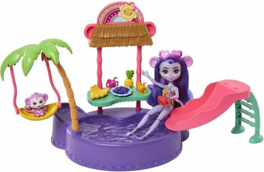 Mattel Swimming Pool Playset Σετ Κούκλας για 3+ Ετών 15εκ.