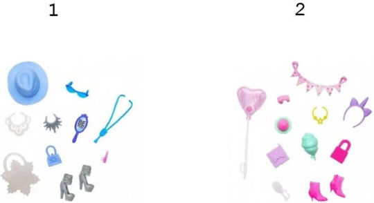 Barbie Ρούχα για Κούκλες Pink Heart Balloon για 3+ Ετών