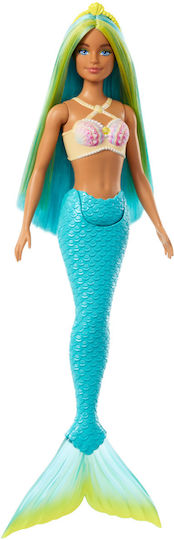 Barbie Light Blue Mermaid Tail and Tiara Doll Dreamtopia Blue Tail for 3+ years+ Years 30cm
