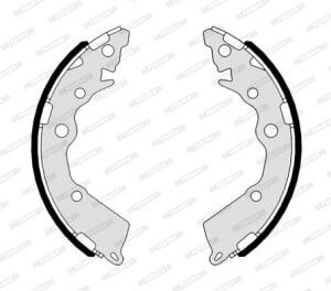Ferodo Brake Shoe Set Kia Picanto Ii 1.0 1.0lpg 1.2 05.11-03.17 Diameter 180mm Width 27mm Rear Installation
