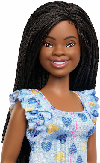 Barbie Fashionistas Doll Fashionistas Down Syndrome Dark Skin for 3+ years+ Years (Various Designs/Assortments of Designs) 1pc