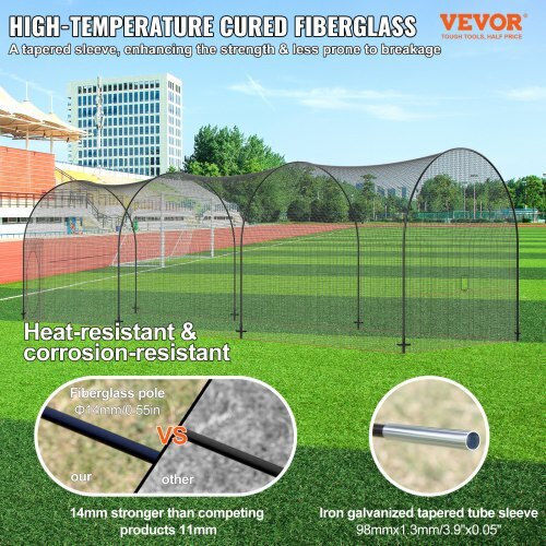 Vevor 40ft Baseball Cage Home Training Byblxwkwblxwznotyv0