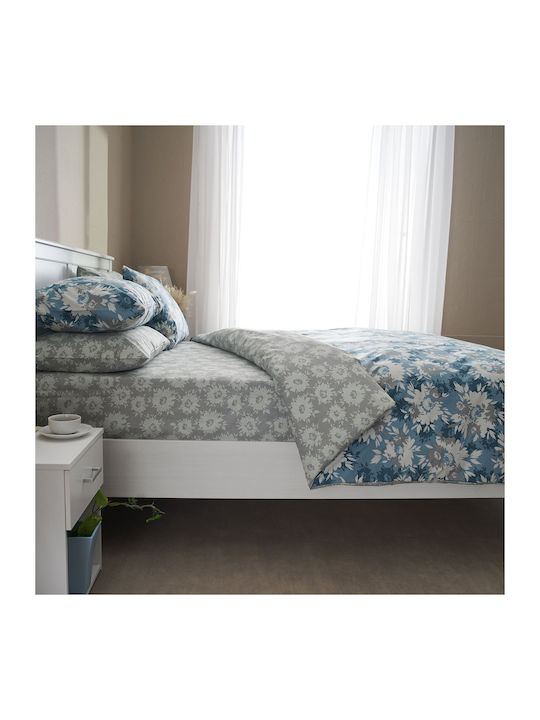 Charalambidis Textiles Duvet Cover Double 200x240 Chrysanthemum Rua