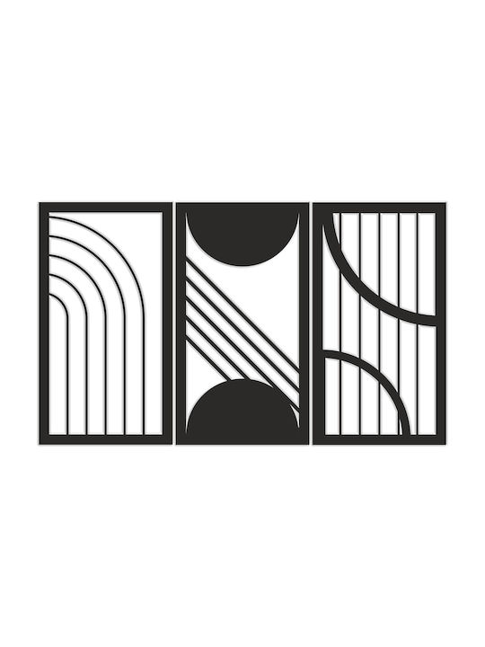 Decorațiune de Perete pentru Living 3D Imagine Dormitor Panou Deschis Geometrie 96x56