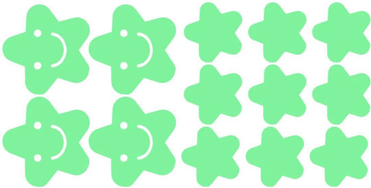 Decowalls Kids Glow-in-the-Dark Wall Sticker 30x60cm