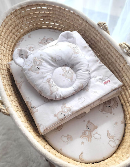 Bobono Set Für Krippe Rainbow Beige 2Stück