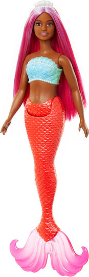 Barbie Dreamtopia:Mermaid Doll Dreamtopia Dark Orange for 3+ years+ Years