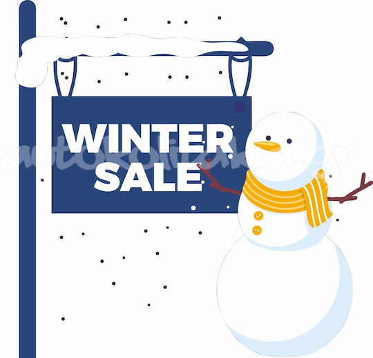 Winter Sales Snowman Sticker 120cm X 120cm