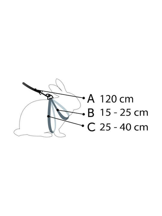 Flamingo Laufgeschirr für Meerschweinchen Leine 15/25cm 0000005205 Flamingo Laufgeschirr für Meerschweinchen Leine 15/25cm 0000005205
