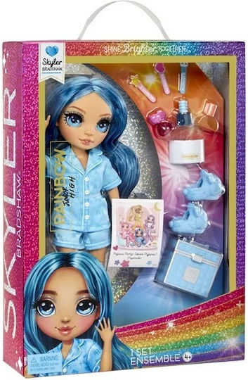 MGA Entertainment PJ Party Fashion Doll Rainbow High Skyler - Blue for 4++ Years 23cm