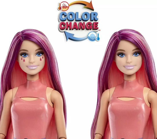 Barbie Pop Reveal Bubble Tea Pink - Băutură Mango Păpușă Pop Dezvăluire Bubble Tea Roz - Băutură de Mango pentru 3+ ani+ Ani 26cm.