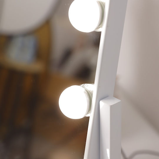Makeup Mirror Hollywood with Light White