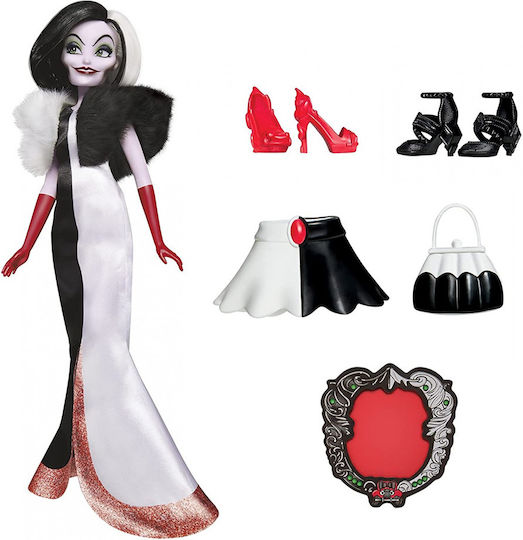 Hasbro Villains Cruella De Vil Fashion Συλλεκτική Κούκλα για 5+ Ετών