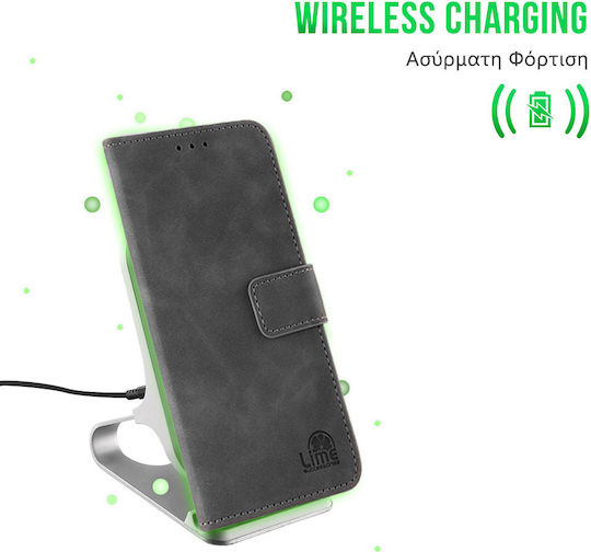 Lime Book Synthetic Leather Silicone Leather Gray Google Pixel 9 9 Pro