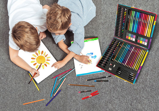 AS Colouring Sets in Case Wooden 100 Pieces