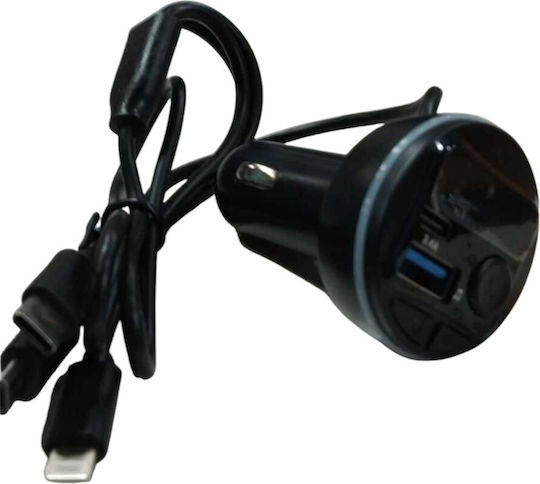 Αναμεταδότης Fm Αυτοκινήτου Mp3 +3 In 1 Mp3-7 Tr-w10