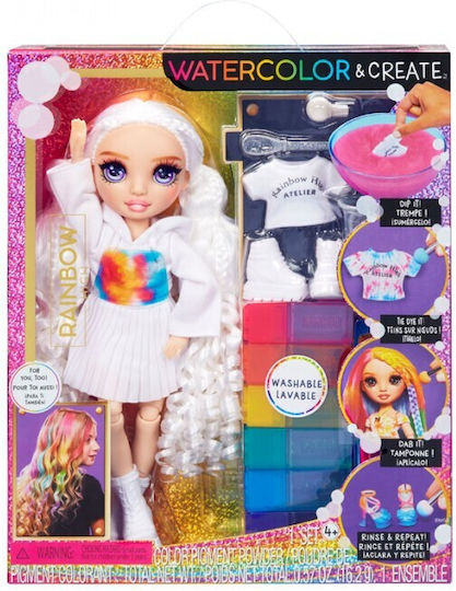 MGA Entertainment Păpușă Watercolor Create Rainbow High Păpușă Tie Dye Cu Mov Pentru 4+ Ani (Diverse Modele) 1 Buc