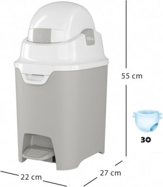 Diaperchamp Coș De Gunoi Pentru Pătuțuri Gri