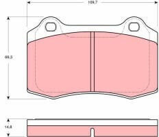 Set Plăcuțe De Frână Partea Din Față Trw Automotive Ds Ds 3 Volvo S60 I V70 Ii Citroen Ds3 Jaguar S-Tip Ii Xj Peugeot 208 I Scaun Ibiza Ii Tesla Model X