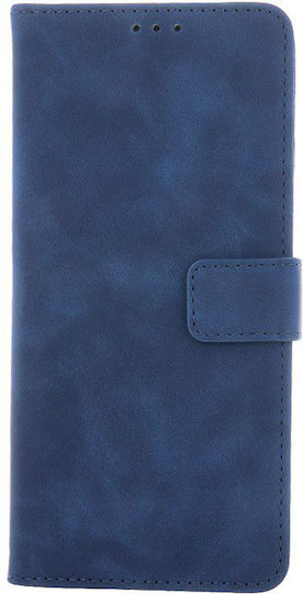 Wallet Tempered Glass / Leather Navy Blue (Xiaomi Redmi 13C 4G, Xiaomi Redmi 13C 5G)
