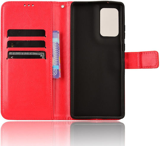 Wallet Δερματίνης Κόκκινο (Motorola Edge 50 Fusion)
