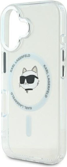 Karl Lagerfeld Iml Metal Choupette Head Magsafe Umschlag Rückseite Metallisch Transparent (iPhone 16)