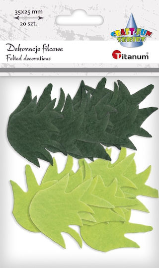 Titanum Craft Item 20pcs in Green Color