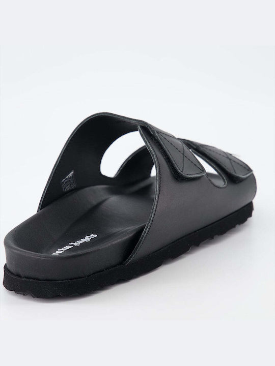 Palm Angels Women's Flat Sandals in Black Color