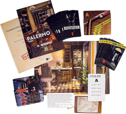 Επιτραπέζιο Παιχνίδι Crime Scene Palermo 1985 για 1+ Παίκτες 18+ Ετών AS